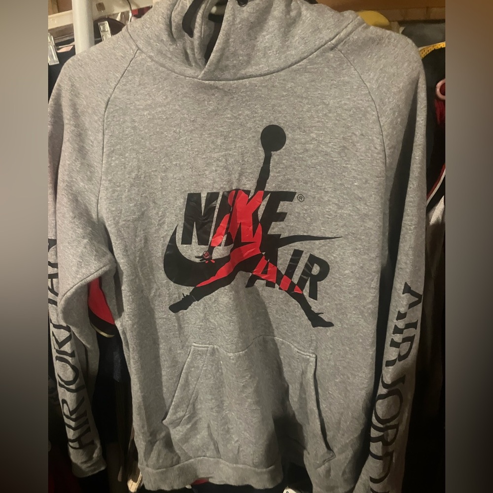 NIKE athletic brand AIR JORDAN edition graphic print HOODIE sweatshirt Sz small